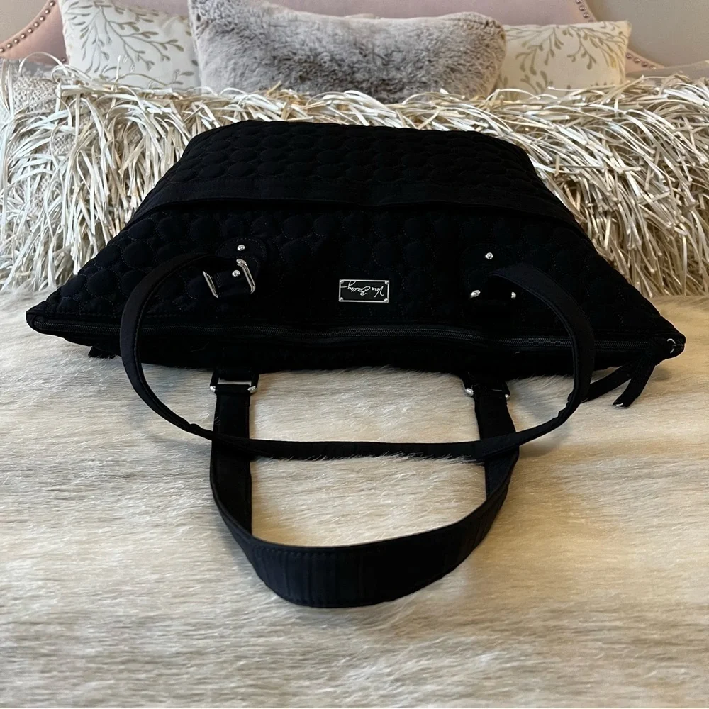 VERA BRADLEY Baroque 2010 Ultimate Baby Performance Twill Black Diaper Bag Pad